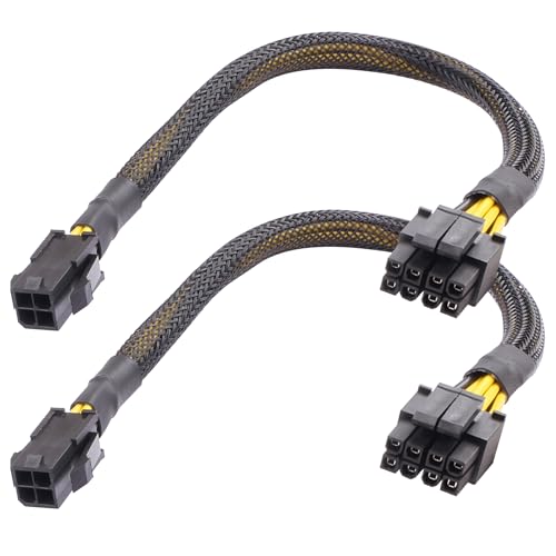 ELFJMZP ATX CPU Power Adapter: 4Pin to 8Pin (4+4) Converter, 18AWG Full Copper, Metal Shielding, 29cm, Compatible with 4Pin PSUs & 8Pin Motherboards, Plug-and-Play, Safe Flexible Upgrade von ELFJMZP