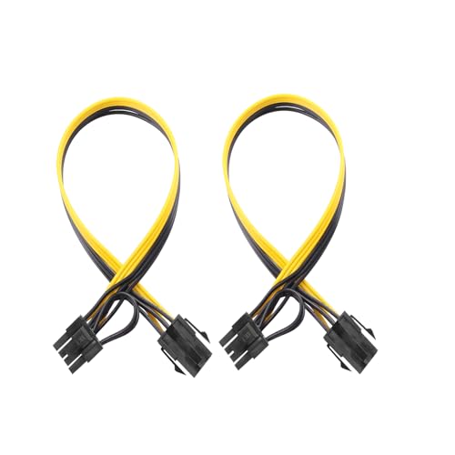 ELFJMZP PCI Express GPU Power Supply PCIe 6 Pin Buchse auf 8 Pin (6+2) Stecker Adapterkabel Computer Kabel von ELFJMZP