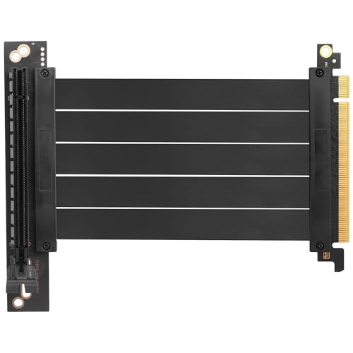 ELFJMZP PCIE 3.0 X16 Erweiterungskabel, PCI-E 16x Extreme Hi-Speed Adapter Vertikale Karte mit 90-Grad-Anschluss für GPU, WiFi, USB, Soundkarten usw. - 20 cm / 7,87 Zoll von ELFJMZP