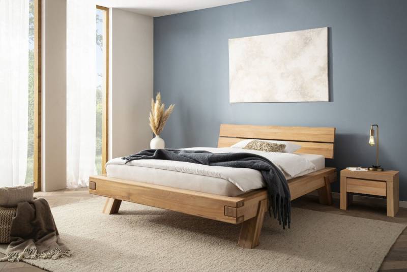 ELFO Massivholzbett Futonbett Balkenbett Kernbuche Massiv geölt 180 x 200cm Doppelbett, Massivholz ELFO Massivholzbett Futonbett Balkenbett Kernbuche Massiv geölt 180 x 200cm Doppelbett, Massivholz von ELFO