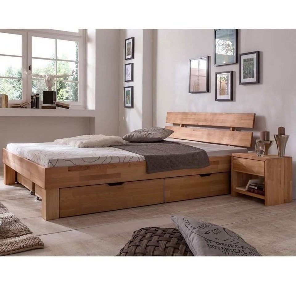 Meble Stolrus Schlafzimmer-Set Bettkasten Schubladen Kernbuche massiv geölt 2er oder 4er Set Judith, Front kernbuche massiv Meble Stolrus Schlafzimmer-Set Bettkasten Schubladen Kernbuche massiv geölt 2er oder 4er Set Judith, Front kernbuche massiv von Meble Stolrus