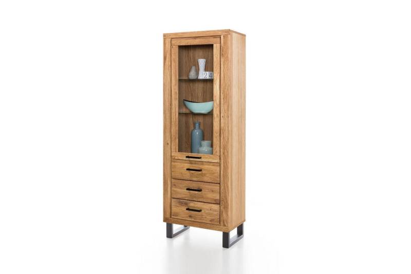 ELFO Standvitrine Vitrine Regal Tina in Wildeiche geölt Teilmassiv Breite 67cm B 67 x H 200 x T 40 cm ELFO Standvitrine Vitrine Regal Tina in Wildeiche geölt Teilmassiv Breite 67cm B 67 x H 200 x T 40 cm von ELFO