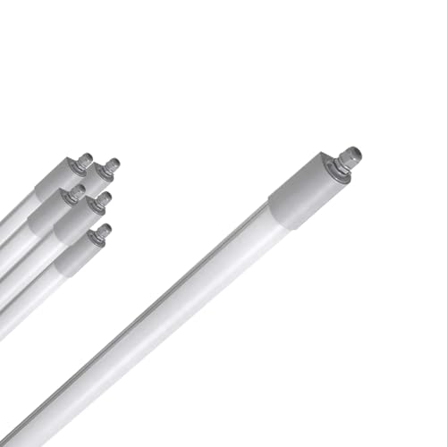 6x LED Feuchtraumleuchte 17 Watt 4000K reinweiß 4000lm IP65 wasserfest schlagfest 60cm Feuchtraumwannenleuchte durchgangsverdrahtet Leuchte Keller Werkstatt Halle Garage Lager (17W / 6 Stück) von ELG Leuchten