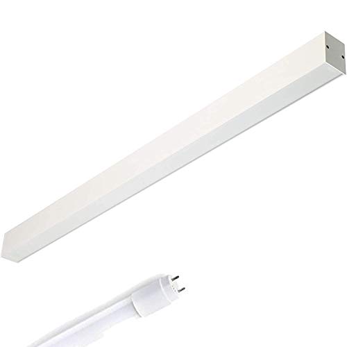 ELG LED Pendelleuchte Aufbauleuchte 120cm mit opaler Abdeckung 13,5 Watt 1890 Lumen LED Glas Röhre 3000K Warmeiß Büroleuchte Deckenleuchte Designleuchte Anbauleuchte Rasteranbauleuchte ELG LED Pendelleuchte Aufbauleuchte 120cm mit opaler Abdeckung 13,5 Watt 1890 Lumen LED Glas Röhre 3000K Warmeiß Büroleuchte Deckenleuchte Designleuchte Anbauleuchte Rasteranbauleuchte von ELG Leuchten