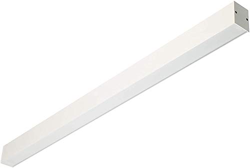 ELG LED Pendelleuchte Aufbauleuchte 120cm mit opaler Abdeckung vorverdrahtet für LED Röhren (nicht im Preis enthalten) Büroleuchte Deckenleuchte Designleuchte Anbauleuchte Rasteranbauleuchte von ELG Leuchten
