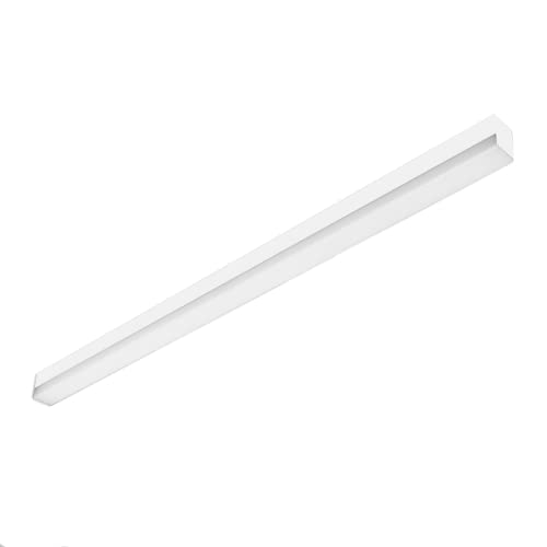 ELG Leuchten Hochwertige LED Anbauleuchte Mit opaler Abdeckung 150cm 43 Watt 5100 Lumen 4000 Kelvin Neutralweiss Büroleuchte Deckenleuchte Bürobeleuchtung Rasterleuchte Deckenlampe Bürolampe von ELG Leuchten