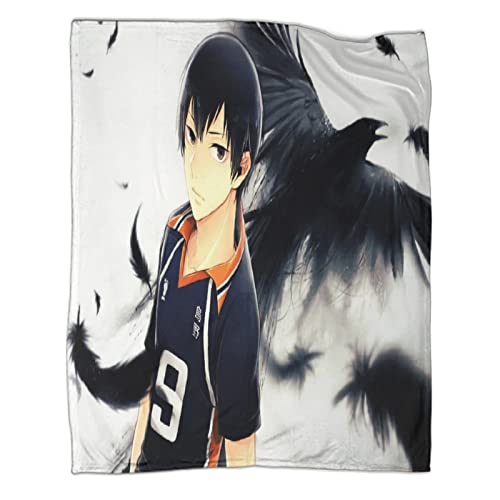 ELGISI Haikyuu!! Kuscheldecken,Decke Auf Mikrofaser, Hinata Shōyo 3D-Digitaldruck Kuscheldecke, Flanelldecke, Weich Wohndecke, Sofadecke Decke Für Kinder Jungen Erwachsene 50x60inch(127x152cm) von ELGISI