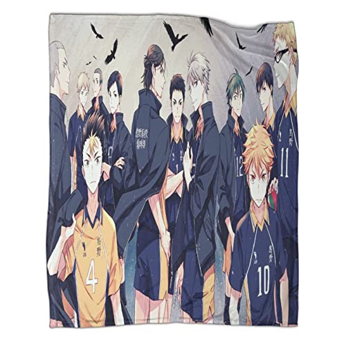ELGISI Haikyuu!! Kuscheldecken,Decke Auf Mikrofaser, Hinata Shōyo 3D-Digitaldruck Kuscheldecke, Flanelldecke, Weich Wohndecke, Sofadecke Decke Für Kinder Jungen Erwachsene 60x80inch(150x200cm) von ELGISI