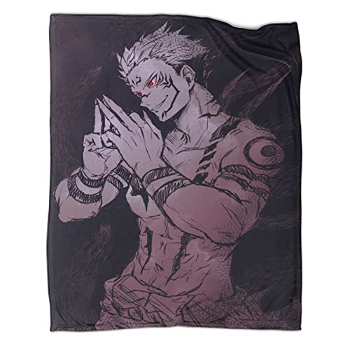 ELGISI Jujutsu Kaisen Yuhito Kojou Kuscheldecke Flanelldecke Für Kinder&Erwachsene, Tagesdecke Sofadecken,3D-Druck Cartoon Fleecedecke Decke 60x80inch(150x200cm) von ELGISI
