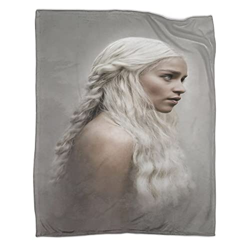 Game of Thrones Flanelldecke Kuscheldecke, 3D Drucken Super Soft Weiche Wohndecke Warm Flauschige Decke TV-Decke Mikrofaserdecke Sofadecke Oder Bettüberwurf Tagesdecke 60x80inch(150x200cm) von ELGISI