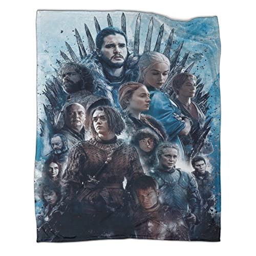 Game of Thrones Kuscheldecke, Mother of Dragons Decke 3D Mikrofaser Weiche Cozy Durable Plüsch Decke Für Schlafzimmer Wohnzimmer, Geburtstag Geschenk,Weihnachten,Blanket 60x80inch(150x200cm) von ELGISI