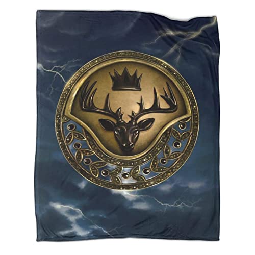 Game of Thrones Kuscheldecke Flauschig Fleece Decke Aus Flanell Weiche Und Warm Decke Als Wohndecke Wohnzimmerdecke, Überwurf Für Sofa Couch Bett 60x80inch(150x200cm) von ELGISI