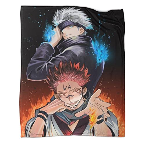 Jujutsu Kaisen Kuscheldecke Flanell Decke, Yuhito Kojou 3D Drucken Microfaser Flauschig Weich Warm Plüsch Wohndecke Fleece Tagesdecke Decke Für Sofa Und Bett 50x60inch(127x152cm) von ELGISI