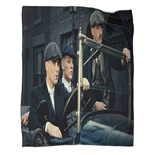 Peaky Blinders Kuscheldecke Flauschig Decke 60x80inch(150x200cm) Fleecedecke Weich Und Warme, 3D Shelby Family Wohndecke Flanell Als Sofadecke Couchdecke Tagesdecke von ELGISI