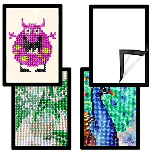 ELIAUK 4 Pack Diamond Painting Rahmen, 30x40 Schwarz Diamond Painting Bilderrahmen, 5D Diamond Painting Rahmen Picture for Diamant Malerei (Innenmaß 25x35cm) von ELIAUK