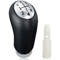 Manueller Schaltknauf für Renault Clio III 2005–09 – Megane 2 Laguna 2003–09 – schwarzes Leder mit Adapter von ELIAUK