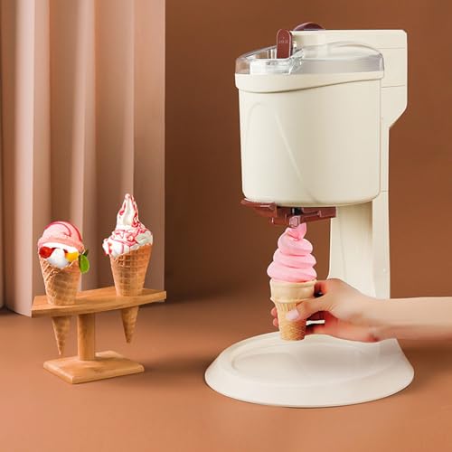 ELIKBH Softeismaschine Eismaschine für zu Hause Küchenfrucht-Eiscreme-Rollen-Dessertbereiter von ELIKBH