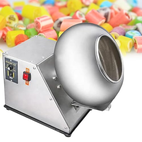 ELIKBH Süßigkeitsbeschichtungsmaschine Kommerzielle Tablettenbeschichtungsmaschine Schokoladenbeschichtungs-Poliermaschine für die Süßwarenherstellung in der Küche zu Hause von ELIKBH