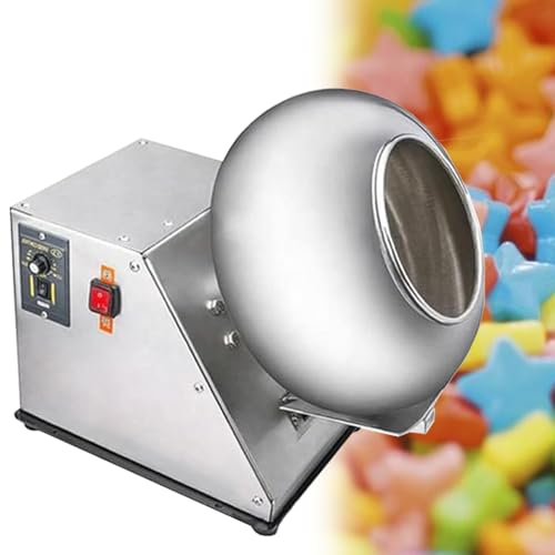 ELIKBH Zuckerbeschichtungsmaschine Kleine Kommerzielle Süßigkeitsbeschichtungsmaschine Schokoladenbeschichtungs-Poliermaschine für Zucker von ELIKBH