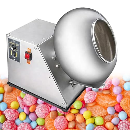 ELIKBH Zuckerbeschichtungsmaschine Kommerzielle Tablettenüberzugsmaschine Schokoladenbeschichtungs-Poliermaschine für die Süßwarenherstellung in der Küche zu Hause von ELIKBH