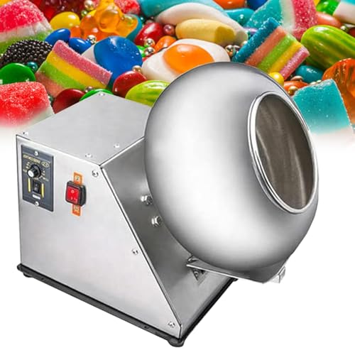ELIKBH Zuckerbeschichtungsmaschine Schokoladenschwenkmaschine Kleine Kommerzielle Süßigkeitsbeschichtungsmaschine für Zucker, Schokolade von ELIKBH