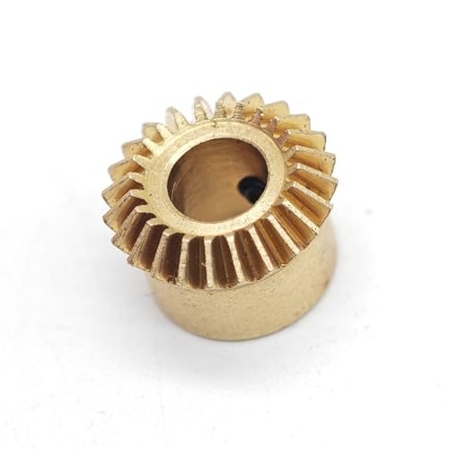 ELILANEY 1 Modul Gerades Kegelrad 1 bis 2 Messing 20T 40T 15 Zähne 30 Zähne Gehrungsritzel 90-Grad-Getriebe DIY Mechanisch Eingriffsritzel(20T 10mm bore) von ELILANEY