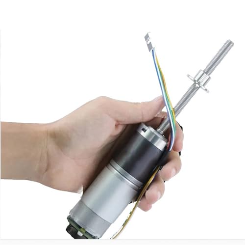ELILANEY 1 Stück 100 mm langer M8-Gewindestangen-Getriebemotor, 12 V DC-Getriebemotor mit Encoder, Planetengetriebemotor mit 36 ​​mm Durchmesser Maschinentreiber(22RPM) von ELILANEY