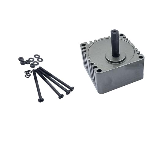 ELILANEY 1 Stück 4GN 80 x 80 mm Flansch Motor Untersetzungsgetriebe 10 mm Abtriebswelle Geschwindigkeit einstellbar Untersetzungsgetriebe Motor Getriebekopf Drehmomentreduzierung(20K) von ELILANEY