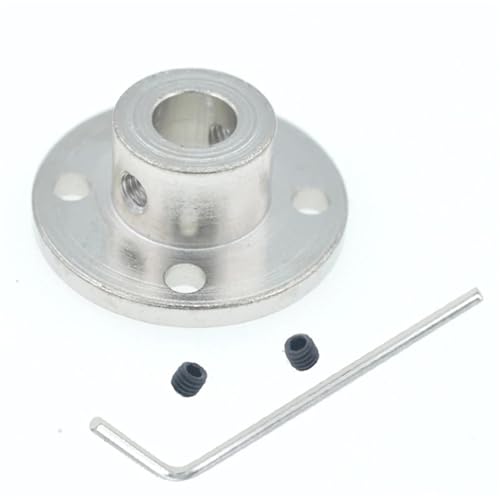 ELILANEY 1 Stück Motorstützkupplung 3 mm 3,17 mm 4 mm 5 mm 6 mm 6,35 mm 7 mm 8 mm 10 mm 11 mm 12 mm Motorführungswellenkupplung Starrer Flanschanschluss Welle verstellbar(11mm) von ELILANEY