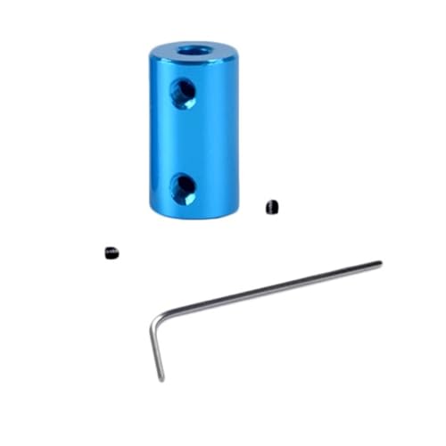 ELILANEY 1 Stück Schrittmotorkupplung D14 L25 Blau Flexible Welle 3D-Druck Schraubenteil Koppler Bohrung 5x5mm 5x8mm 8x8mm Aluminiumlegierung Welle verstellbar(8x8mm) von ELILANEY