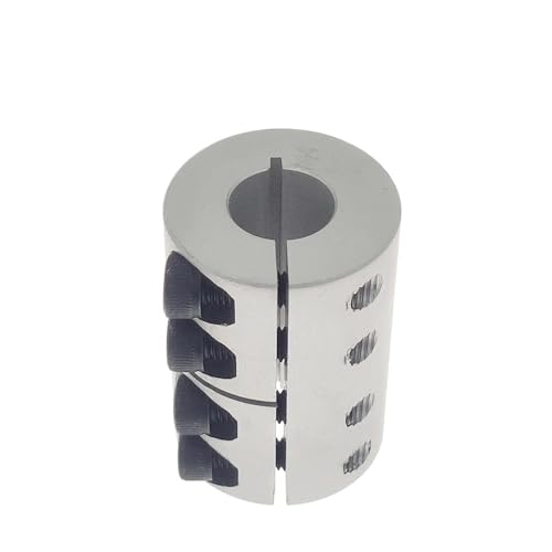 ELILANEY 1 Stück Starre Kupplung D32L45 Doppelbohrung Klemmwellenkupplung 32 mm Durchmesser 45 mm Länge Schritt-Servomotor-Kupplung Welle verstellbar(8X12mm) von ELILANEY