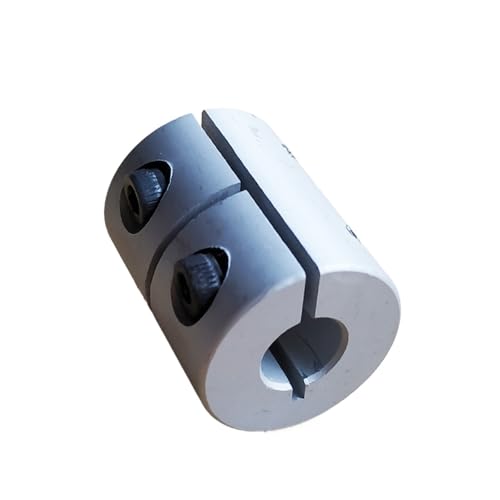 ELILANEY 1 Stück starre Wellenkupplung, 20 mm Durchmesser, 25 mm Länge, Aluminium-Klemmkupplung, T8-Gewindespindel, Stepper-Servomotor-Verbindungskupplung Welle verstellbar(5x6mm) von ELILANEY