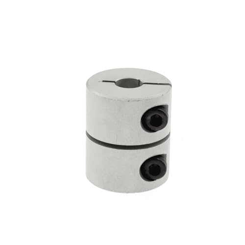 ELILANEY 1 Stück starre Wellenkupplungsklemme Stepper-Servomotor-Kupplung 3D-Druckerteile 3 mm 4 mm 5 mm 6 mm 6,35 mm 8 mm 10 mm D20 L25 Welle verstellbar(3x4mm) von ELILANEY