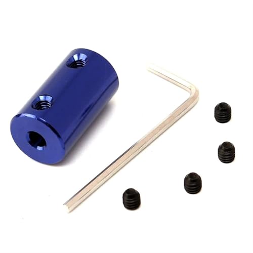 ELILANEY 1 stück Blau Schrittmotor Wellenkupplungen D14 L25 Bohrung 3mm 10mm Flexible Aluminiumlegierung 3D-Drucker Schraubkupplung Welle verstellbar(6.35mm to 6.35mm) von ELILANEY