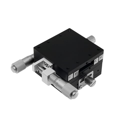 ELILANEY 1 stück XY Achse Linear Slide Bühne 40x40mm 60x60mm Slide Tisch Manuelle Schiebe Tisch Verschiebung Plattform Links Mikrometer Kopf Maschinentreiber(60x60mm) von ELILANEY