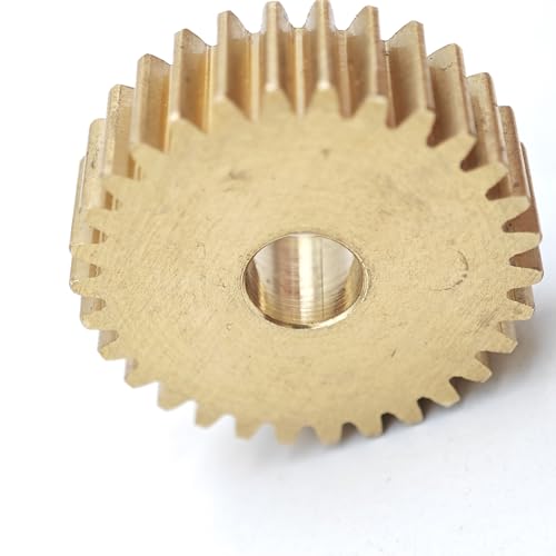 ELILANEY 1 stücke Kupfer 0,4 M 90T Gerade Zähne Getriebe 36,8mm Durchmesser 2mm Dicke 0,4 Modul 90 Zähne Ritzel 5mm Engen Lose Fit Gerader Mitnehmer(5mm tight fit) von ELILANEY