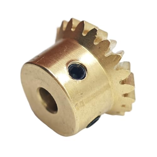 ELILANEY 1 stücke Kupfer Kegelrad 1 Modul 1,5 Modul Passfedernut Loch 90 Grad Gerade Kegelrad 1:1 Konische Gehrung Getriebe Eingriffsritzel(1M 25T 10mm bore 4mm keyway) von ELILANEY