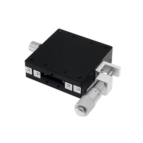 ELILANEY 1 stücke Rechts Mikrometer Kopf Manuelle Schiebe Tisch X Achse Linearführungsschiene Verschiebung Plattform 40x40mm 60x60mm Rutsche Bühne Maschinentreiber(40x40mm) von ELILANEY