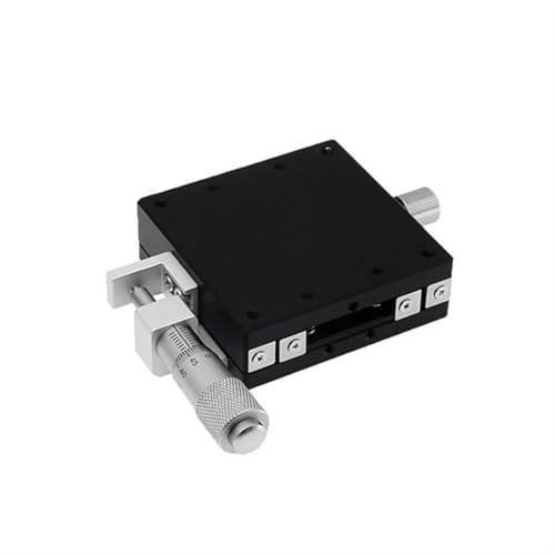 ELILANEY 1 stücke X-achse Manuelle Schiebe Tisch 40x40mm 60x60mm Rutsche Tisch Linearführung Tisch Links Mikrometer Kopf Rutsche Plattform Maschinentreiber(40x40mm) von ELILANEY
