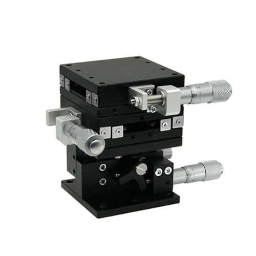 ELILANEY 1 stücke XYZ Achse Links Mikrometer Manuelle Rutsche Tisch 40x40mm 60x60mm Rutsche Plattform Linearführungsschiene Trimmen Verschiebung Maschinentreiber(60x60mm) von ELILANEY