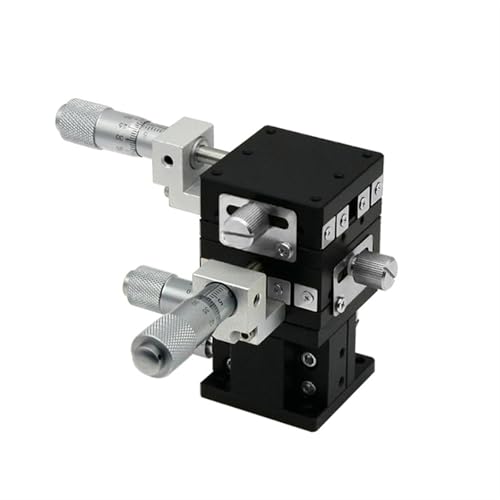 ELILANEY 1 stücke Zentrum Mikrometer Kopf XYZ Achse Manuelle Schiebe Tisch 40x40mm 60x60mm Rutsche Bühne Führungsschiene Verschiebung Plattform Maschinentreiber(40x40mm) von ELILANEY