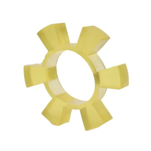 ELILANEY 10 stücke Polyurethan T Typ Plum Pad Hexagon Elastische Ring Kupplung Kissen Wasserpumpe Rad Pad Gummi Elastische Block Welle verstellbar(T80) von ELILANEY