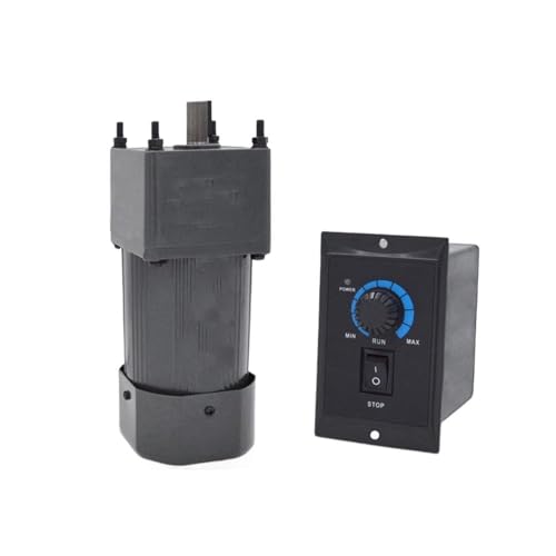 ELILANEY 120 W 90 x 90 mm Rahmen-Geschwindigkeitskontrollmotor 220 V AC 5IK120RGN-CF Getriebemotor mit einstellbarer Geschwindigkeit und Geschwindigkeitsregler CW CCW Drehmoment(104RPM) von ELILANEY