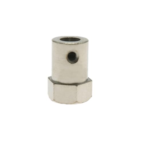 ELILANEY 1pc D12 L18 Koppler Messing Reifen Stecker 3mm 4mm 5mm 6mm Kupplung for Verzögern motor Welle Roboter Smart Auto Rad Welle verstellbar(4mm) von ELILANEY