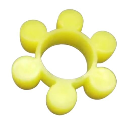 ELILANEY 1pc Koppler Dämpfer Dichtung Gelb Polyurethan PU Pumpe Jaw Flexible Welle Kupplung Puffer Welle verstellbar(MT7) von ELILANEY