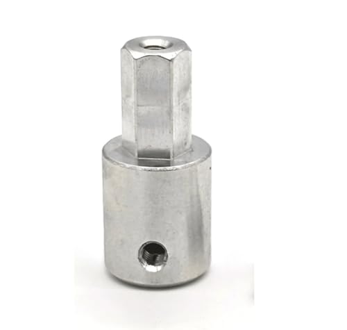 ELILANEY 1pc Motorwellenkupplung TT Motorwellenkoppler Übertragungsanschluss for Radsatz Motor Sechskanthülse Welle verstellbar(D6) von ELILANEY