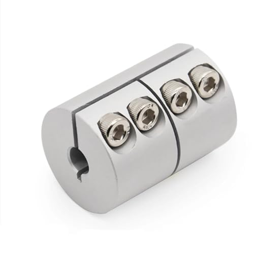 ELILANEY 1pc Starre Kupplung D20L25 Aluminium Legierung Welle Kupplung Schraube for Stepper Servo Motor 3D Drucker Teile Welle verstellbar(4x6mm) von ELILANEY