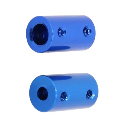 ELILANEY 2 Stück flexible Aluminium-Kupplungsbohrung 5 mm 6 mm 8 mm Bpre-Kupplung Motoranschlusshülsenadapter for Motormodelle Welle verstellbar(6mm to 8mm) von ELILANEY
