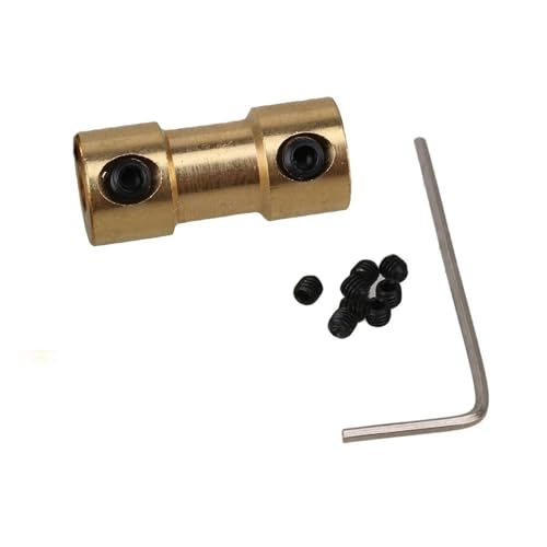 ELILANEY 2 Stück goldene 3 mm bis 3 mm Flugzeug-Messing-Verbindungsstücke for Motorwellenkupplungen Welle verstellbar ELILANEY 2 Stück goldene 3 mm bis 3 mm Flugzeug-Messing-Verbindungsstücke for Motorwellenkupplungen Welle verstellbar von ELILANEY