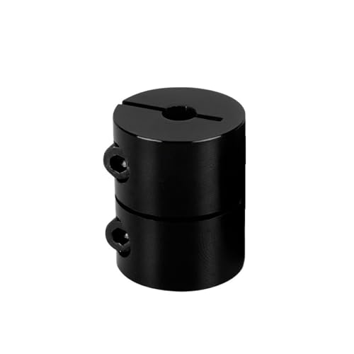 ELILANEY 5 Stück starre Schrittmotor-Wellenkupplungen, 5 mm x 8 mm x 25 mm, Koppler, Schrittmotor-Anschluss, Leitspindel, 3D-Drucker-Teile Welle verstellbar(Schwarz) von ELILANEY